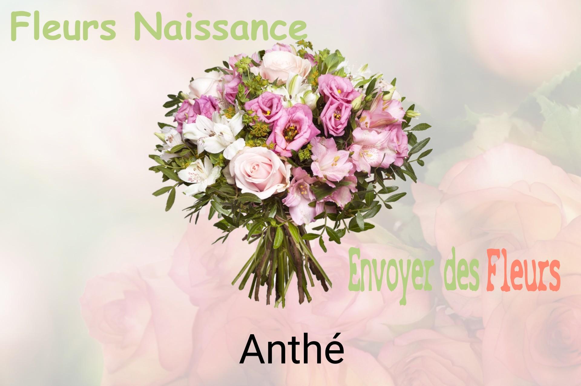 Bouquet de fleurs de naissance livré à Anthé